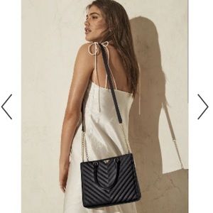 Victoria Secret Pebbled V-Quilt Crossbody, convertible to hand bag